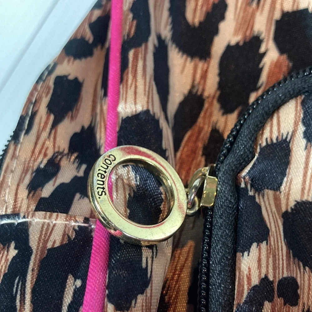 CHEETAH LEOPARD Cosmetic Makeup Travel Bag Pouch Set of 2